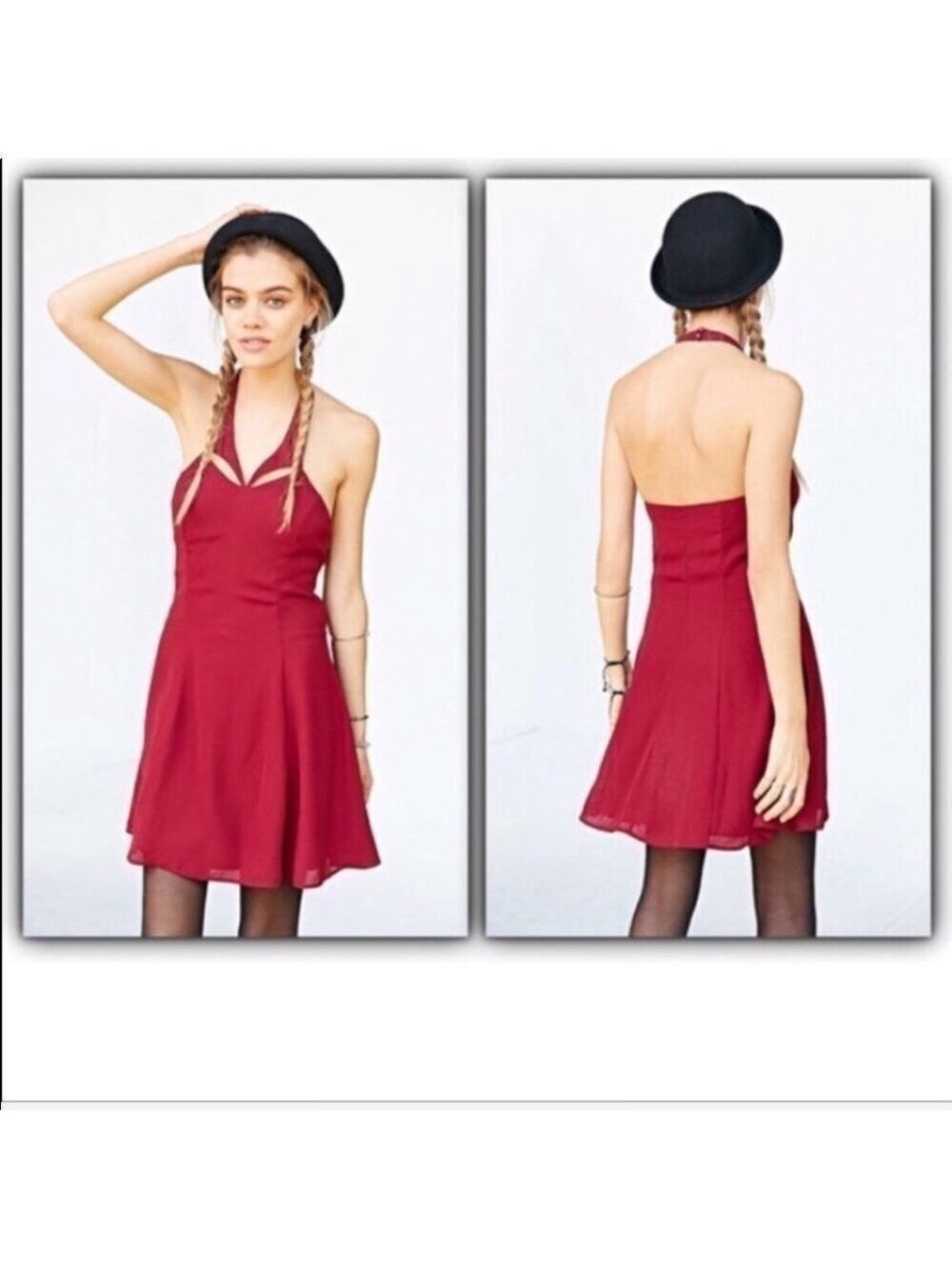 Urban Outfitters Kimchi Blue Halter Dress Jr size M NWT